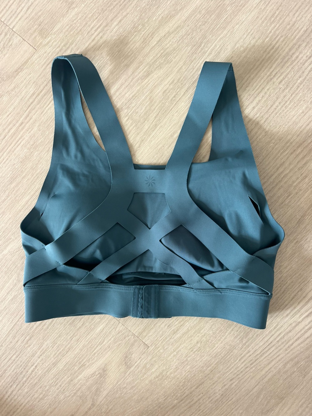 Athleta Support Sports Bra, Strappy, Adjustable, Color Teal, Size S